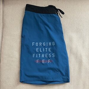 Reebok Blue Athletic Board CrossFit Shorts